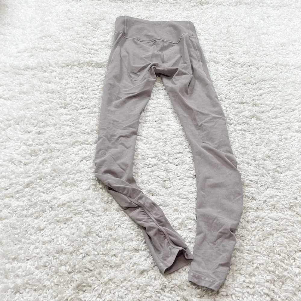 Lululemon Athletica Inner Glow High Rise Tight Cotton Washed Half Moon Gray 4